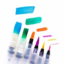 6 шт. большой объем для воды краски набор щетинок различных форм мягкая каллиграфия краски водяная кисть Рисование книги художественные принадлежности