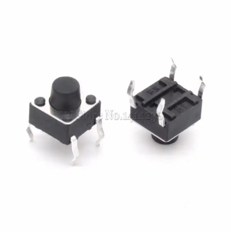 6 x 6 x 5mm Orange touch switch 4 Pin Mini button 6X6X5 panel key switch