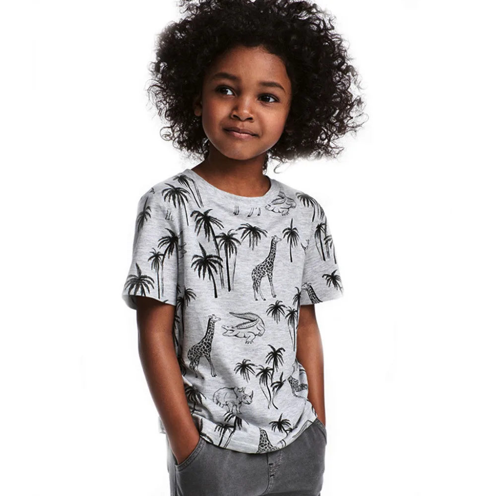 Детские футболки с рисунком для маленьких мальчиков и девочек; топы для девочек с длинными рукавами; JAN2