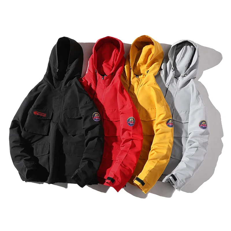 BOLUBAO Hooded Jacket Men Fashion Coat 2019 Spring Autumn Hip Hop Jackets Male Streetwear Casual Solid Color Jacket Coat