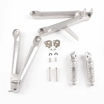 

Motorcycle Rear Passenger Foot Pegs Footrest Bracket For Honda CBR600RR F5 2005 2006 Silver
