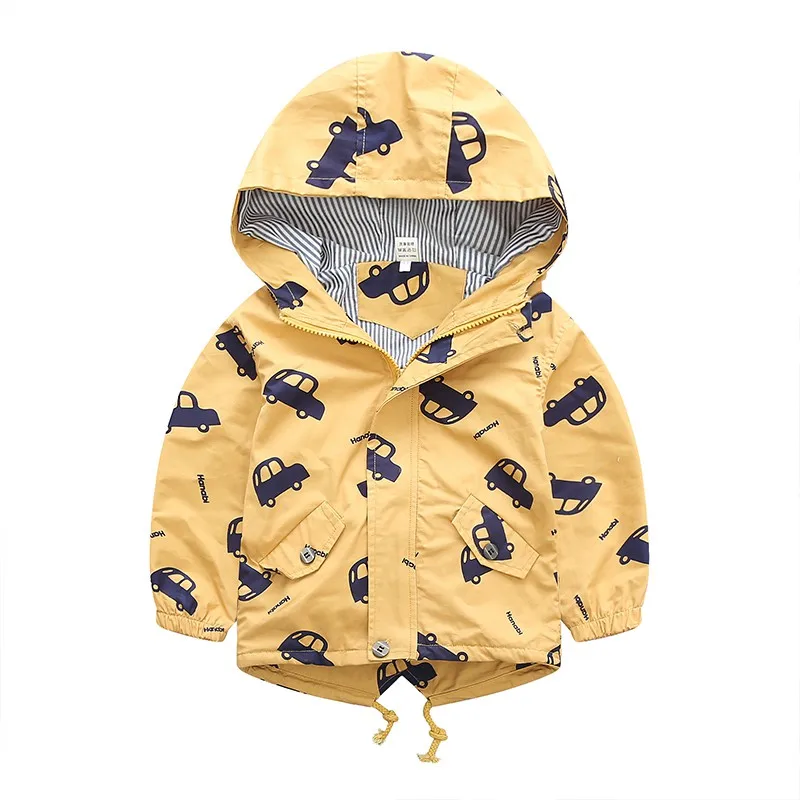 

2019 Spring Autumn Jacket Coat for Boys Kids Outerwear Windbreaker Coats Fashion Print Baby Children Clothing Toddler Boy Jacket