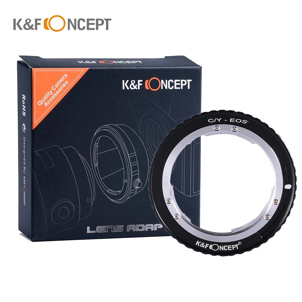 K&F Concept Camera Accessories Lens Mount Adapter Ring for Contax Yashica C/Y Lens to Canon EOS Camera