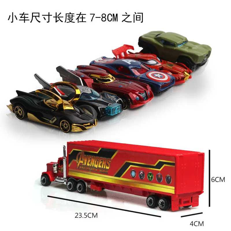 Set of 7 Avengers & Truck Car Iron Man Hulk Model Toy Vehicle Gift Kid Christmas Set of 7 Avengers & Truck Car Iron Man Hulk Model Toy Vehicle Gift Kid Christmas