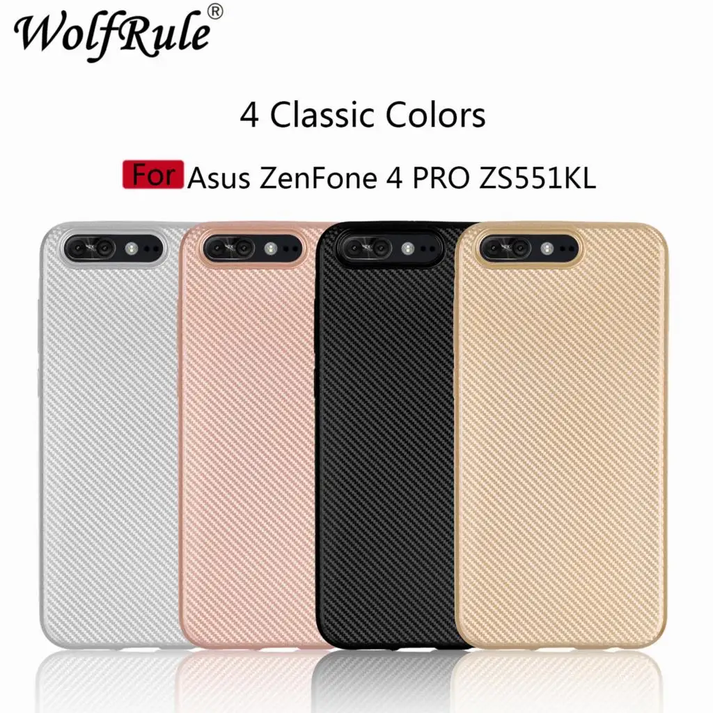 Чехол WolfRule для Asus ZenFone 4 Pro ZS551KL силиконовый резиновый чехол телефона Coque Fundas |