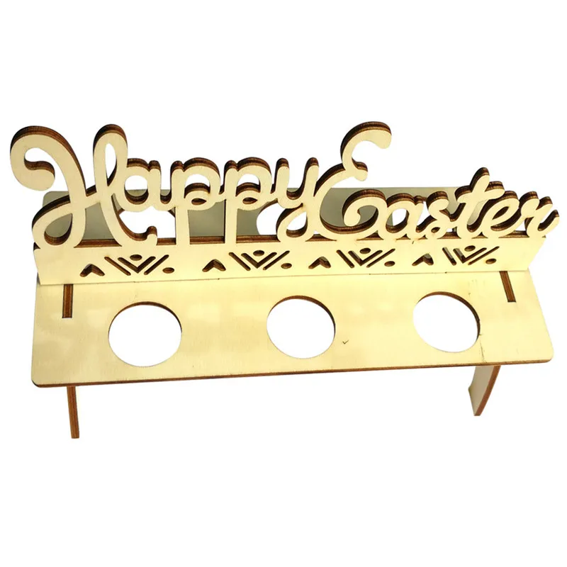 New Wooden Easter Egg Shelves for Easter Party Ornament DIY Letter Egg Stand Rack Rabbit Easter Decorations for home #25J07 (1)