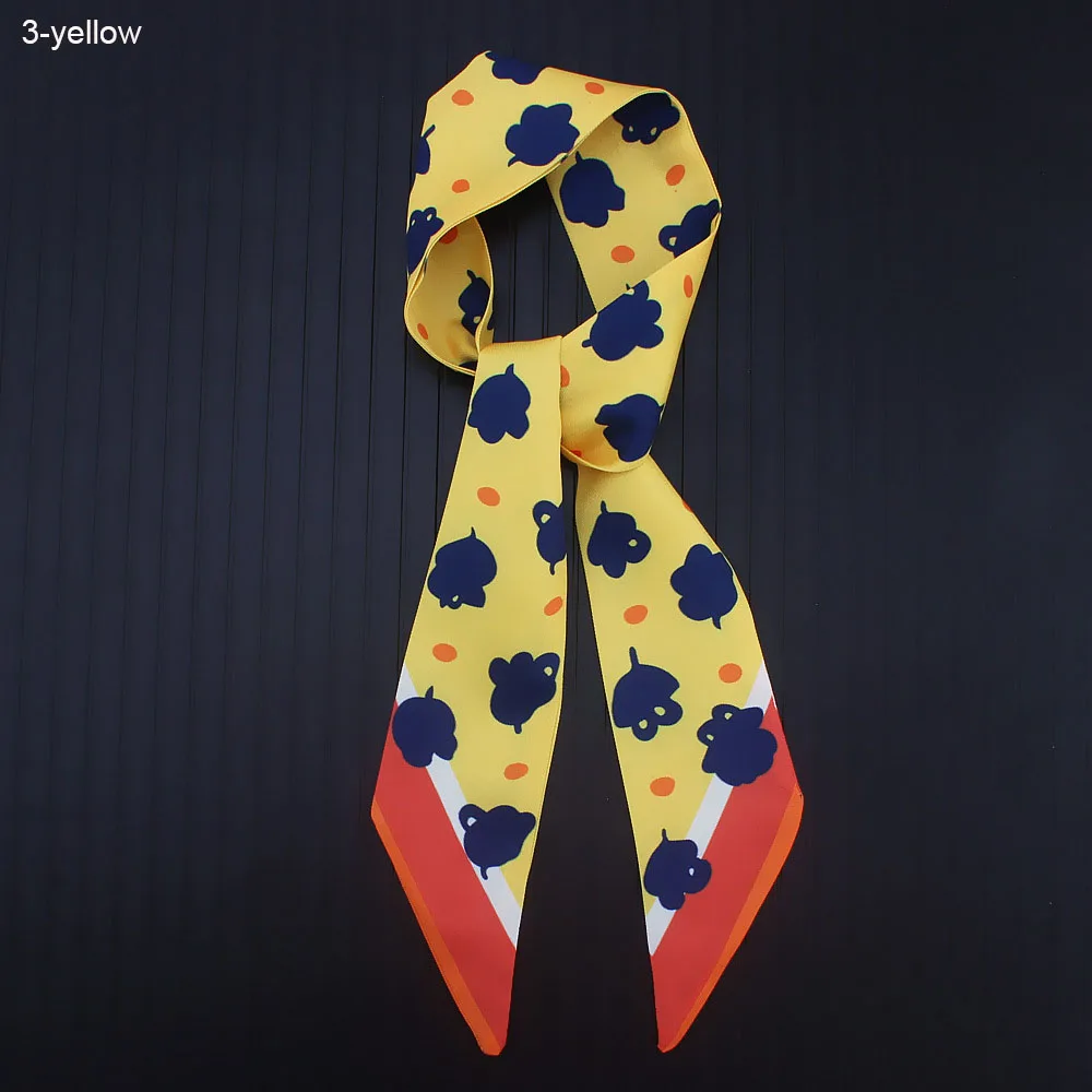 Classic Design Colorful Unique New Arrival Lady Silk Lengthen ribbons Bag Scarf Long Ribbon Hair Bandeaus Choker Neck Decoration