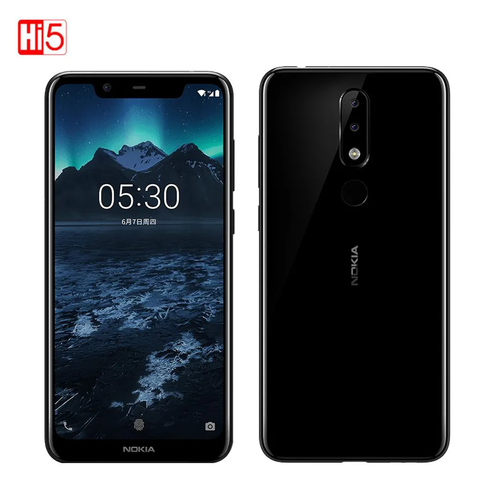 

Original Unlocked Nokia X5 Celular Smartphone 5.8" 4GB RAM 64GB ROM 3060mAh MTK6771 Fingerprint Dual SIM Cellphone