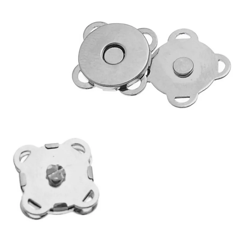 

Magnetic Hematite Magnetic Clasps Flower Silver Tone 11mm( 3/8") x 11mm( 3/8"), 2 PCs