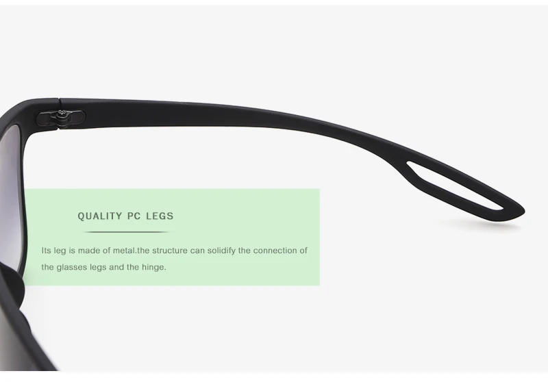 KDEAM, новые спортивные солнцезащитные очки с эластичным покрытием, Мужские гладкие прямоугольные солнцезащитные очки UV400 с защитным чехлом KD480