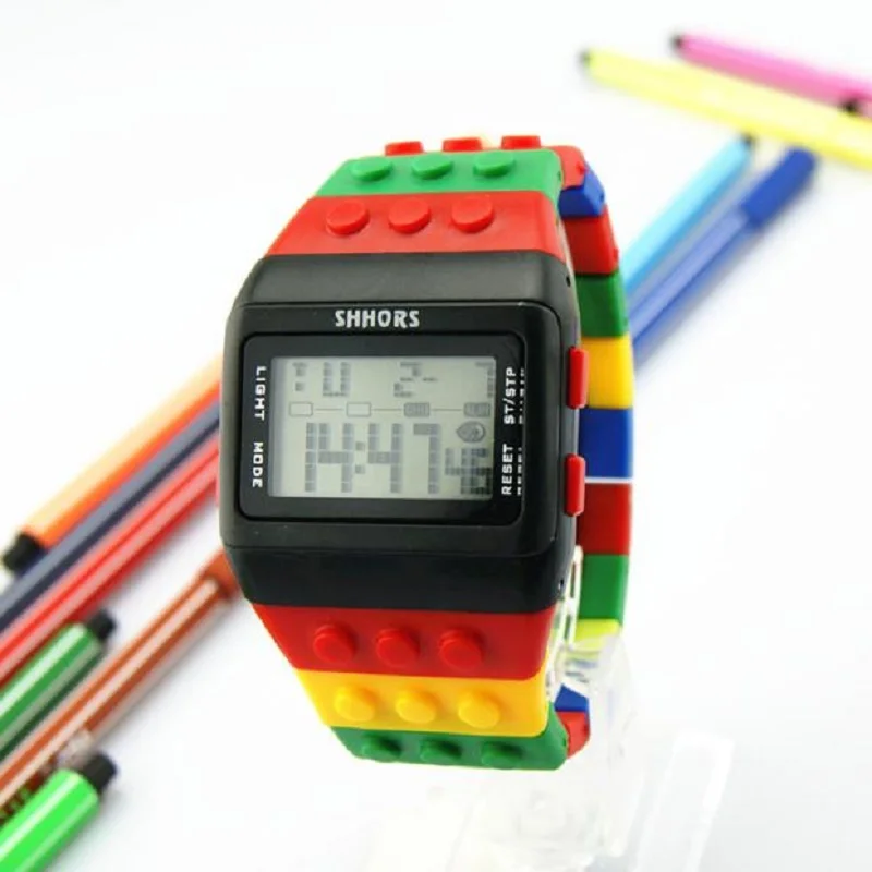 colorful digital watches