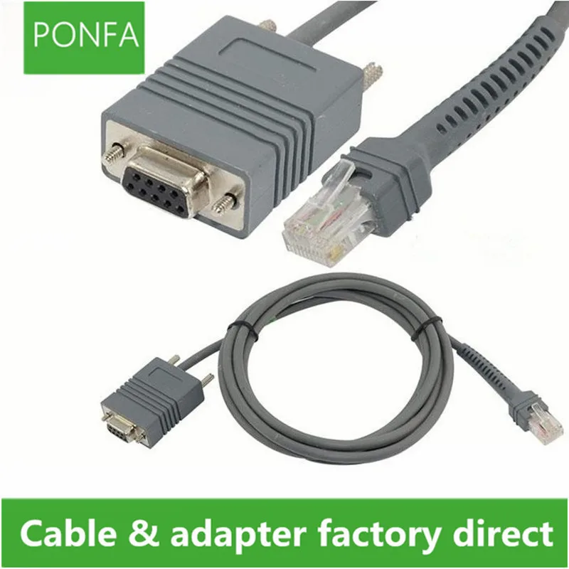 Сканер штрих кода Symbol LS2208 RS232 RJ45 на DB9 Female кабель последовательной консоли 6 5 футов