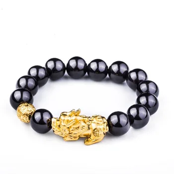 

can choose Style and colors brave troops Bracelet with the transfer of beads black stone six words mantra Men's women's accessor