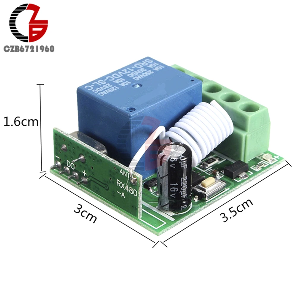 1 канал RF беспроводной реле задержки времени модуль дистанционного управления MCU самоблокирующийся задержка выключения DC 12 В 315 МГц DIY