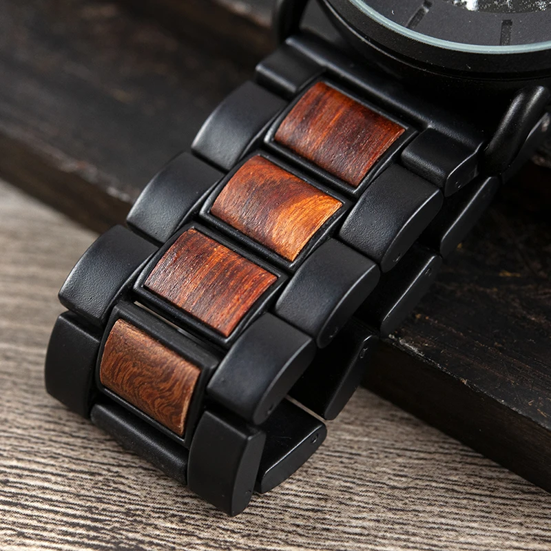 relogio masculino BOBO BIRD New Men Watch Luxury Stylish Wooden Timepieces Chronograph Military Qua
