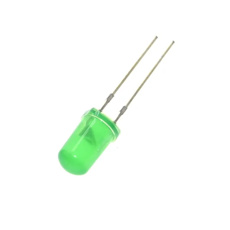 10 шт./лот 5 мм зеленая гирлянда осветительная трубка светодиодный светоизлучающий диодегрин излучающая трубка зеленый светодиодный