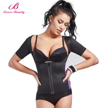 Lover beauty, молния, пот, талия, тренажер, неопрен, формирователь тела для сжигания жира, сауна, жилет с рукавами, Fajas Reductoras-A