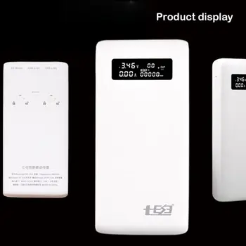 

(No Battery)Dual USB QC3.0 Output 6x 18650 Batteries DIY Power Bank Box Holder Case Fast Charger For Mobile Phone Tablet PC