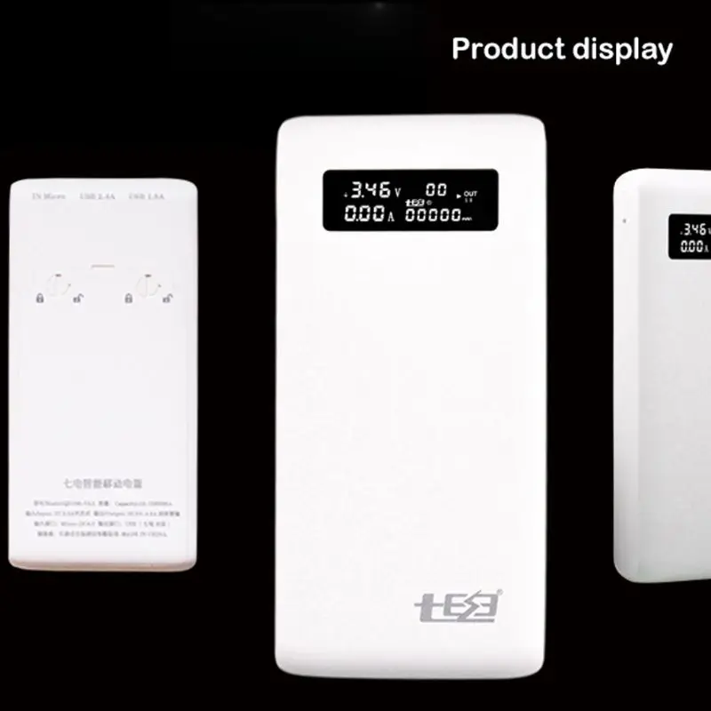

(No Battery)Dual USB QC3.0 Output 6x 18650 Batteries DIY Power Bank Box Holder Case Fast Charger For Mobile Phone Tablet PC