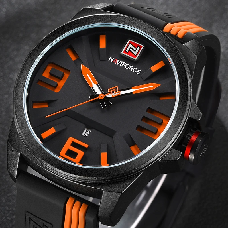 

NAVIFORCE New Colorful Watch Men Fashion Analog Quartz Wrist Watch Waterproof Military Sport Watches Male Relogio Masculino 2019