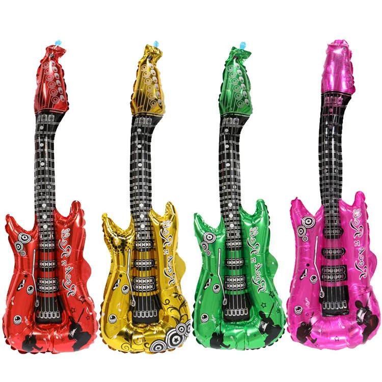 10pcs/lot Musical Instruments Balloon Globos Guitar Balloons Inflatable