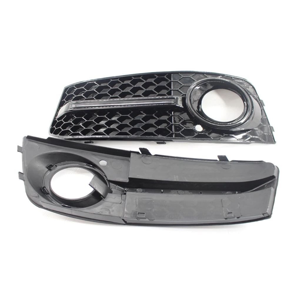 

2pc for Audi A4B8 honeycomb fog lamp frame, black stripe baking paint of GZ.D072L+GZ.D072R
