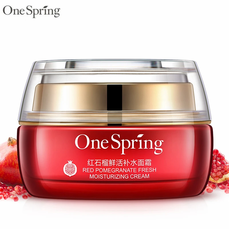 

One Spring 50g Face Cream Red Pomegranate Herbal Whitening Moisturizing Nourishing Anti Aging Anti Wrinkle Essence Day Cream