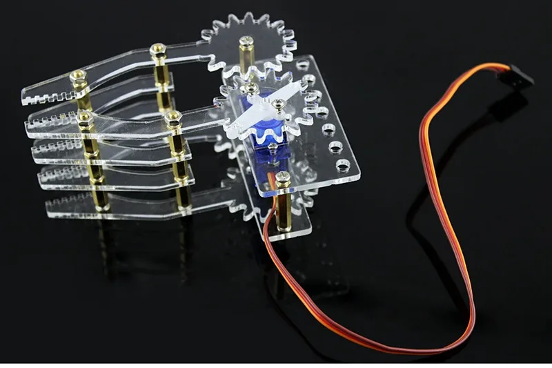 1set-Acrylic-Robot-Arm-Clamp-Paw-Gripper-Clamp-Claw-Mount-Kit-With-No-9G-Servo-For