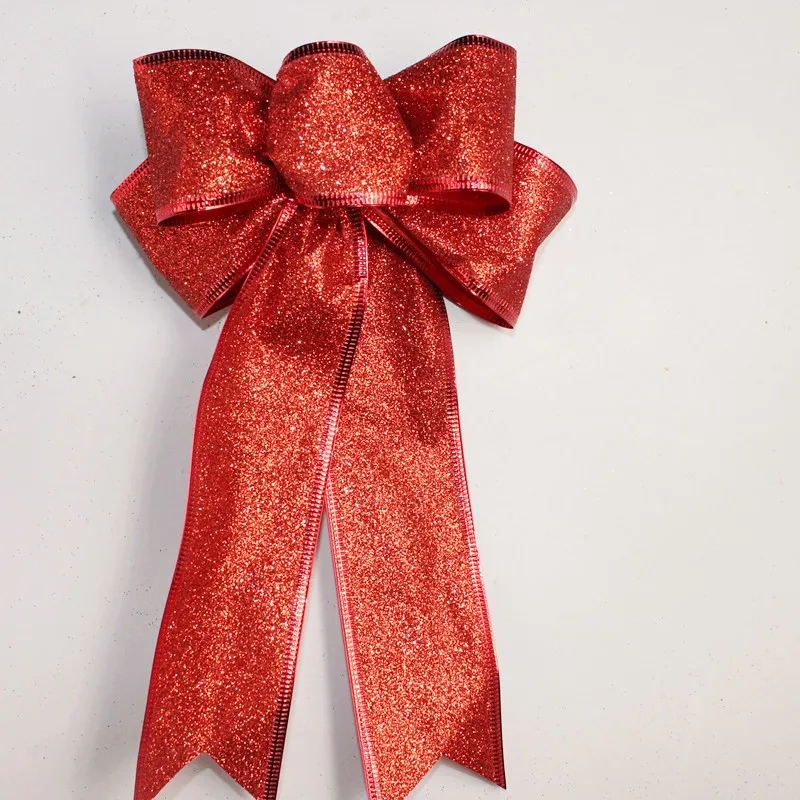 3 шт рождественские украшения флэш-бант для дома Рождественская елка украшение лента коробка для свадебного подарка украшенная гирлянда с фонариками - Цвет: dark red