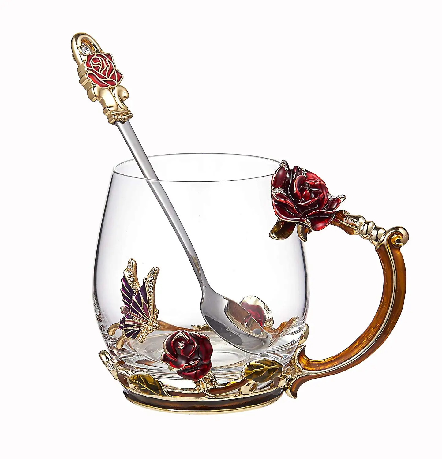Enamels розовая чайная кружка для питья кофейная чашка питьевые очки 11 унций/320