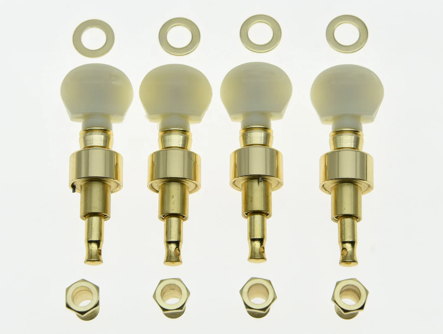 Buy Set of 4 Gold w/ Ivory Buttons Banjo Geared Tuners