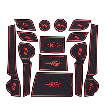 

Anti-Slip Rubber Mats Gate Slot Mat for KIA Optima 2016 2017 2018 2019 JF 4th Gen mk4 KIA K5 SW Accessories Stickers No Cup Mats