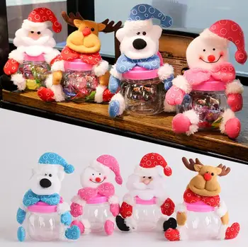 Christmas Candy Box Santa Claus Snowman Elk plush Doll Candy Jar Kids Candy box Sugar Bottle Gift Party Xmas Decoration SN1364
Christmas Candy Box Santa Claus Snowman Elk plush Doll Candy Jar Kids Candy box Sugar Bottle Gift Party Xmas Decoration SN1364