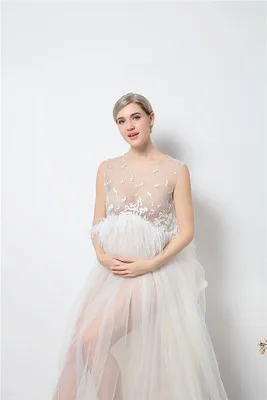 

Maternity Lace Dress for Photo Shoot Pregnant Maxi Photo Shoot Dress Long Party Gown Pregnancy Photography props Wedding Party