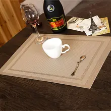 4 UNIDS Estera DE Tabla Del PVC Accesorios de Cocina Cena Manteles individuales de Mesa Decoración Del Hogar