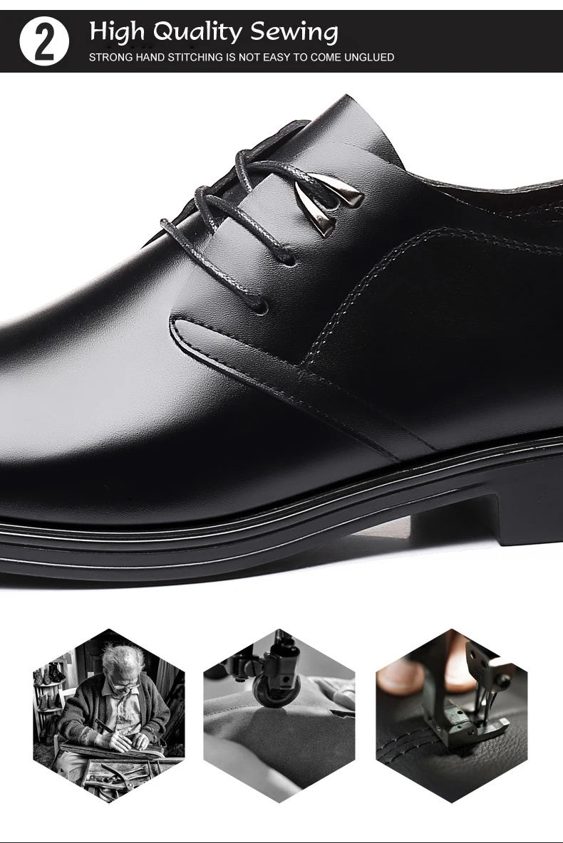 Merkmak/мужские туфли из натуральной кожи на шнуровке, модные мужские офисные туфли на низком каблуке с круглым носком, обувь размера плюс 37-47, Прямая поставка