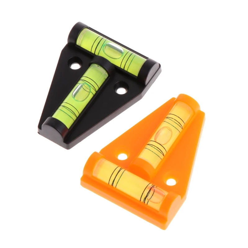 

1Pc T Type Bubble Spirit Level Measuring Device Triangular Plastic Indicator