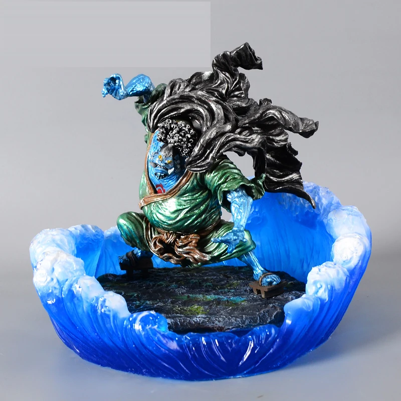 

20cm Anime One Piece electroplating GK Resin Figures Jinbe Tatue Action Figure Collection Model Toys for Doll Christmas Gift