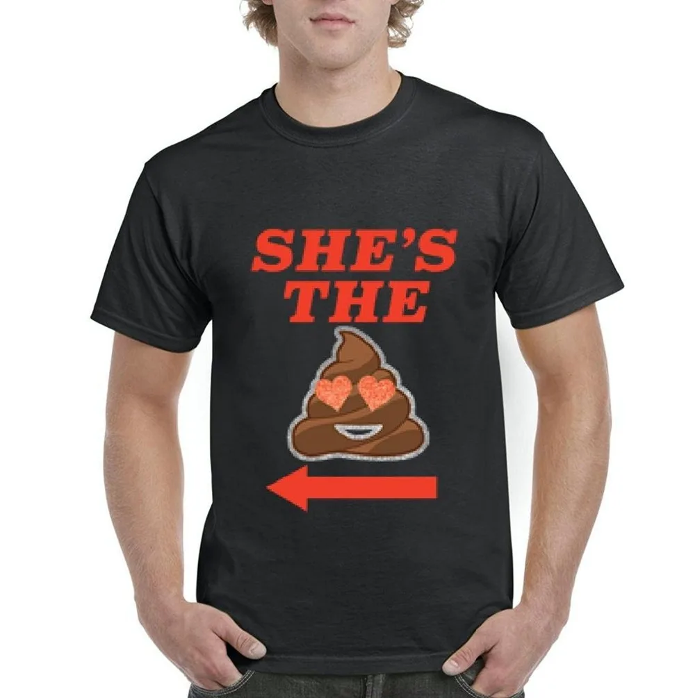 Rude T Shirts Crew Neck Short Sleeve Summer She`S The Tee Shirt For Men-in T-Shirts from Men's 