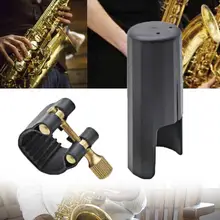 Мундштук клип и вязь Кепки комплект для альт-саксофон бемоль музыкальный аксессуар