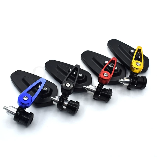 Specchietto Retrovisore Laterale Per Yamaha - Universale 7/8" 22mm, Colore Nero, Per R6, R1, MT07, FZ8