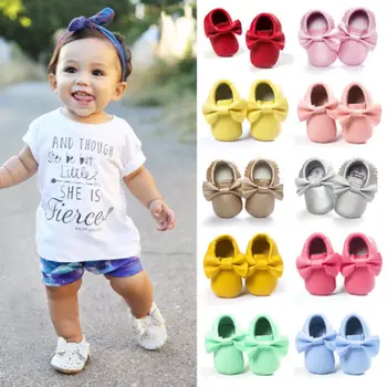 

First Walkers Toddler Baby Shoes Newborn Girl Boy Soft Soled Princess Crib Shoes Prewalker