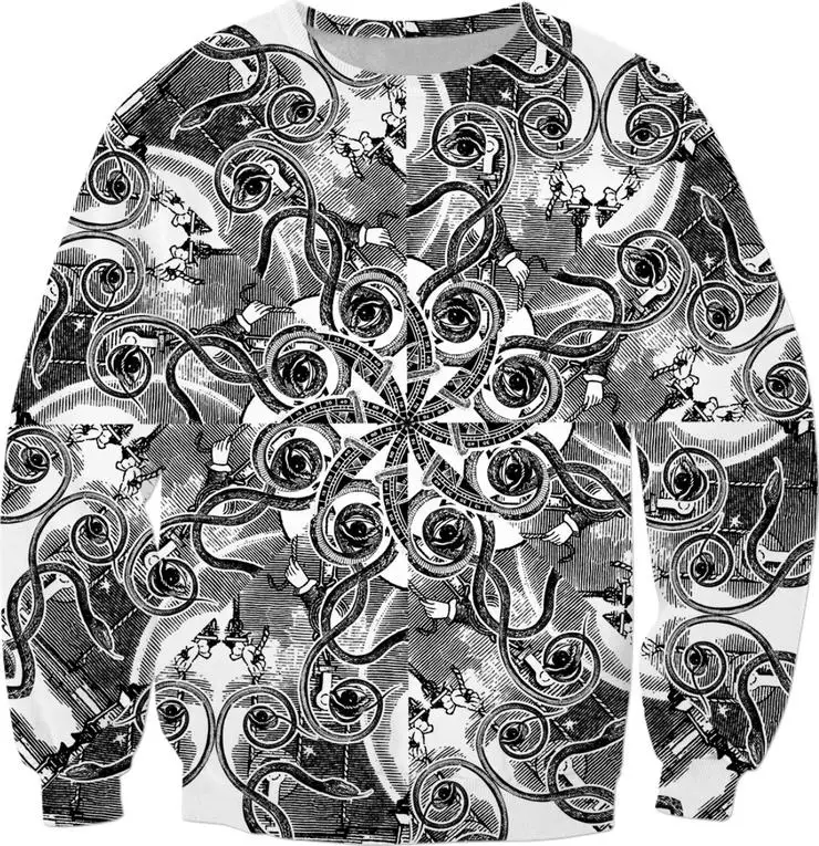 

Harajuku Men Hoodie Novelty Creative Design Snake Eyes Sweatshirt Funny Style Hombre Autumn Unisex Clothing