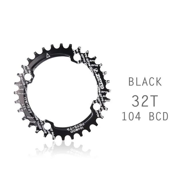 ZTTO Одиночная скорость 1x система Smalle Brede kettingblad 104 BCD RONDE 32 t 34 t 36 t для MTB 11 s 10 s 9 s 1*11 Crankstel Ketting - Цвет: Белый
