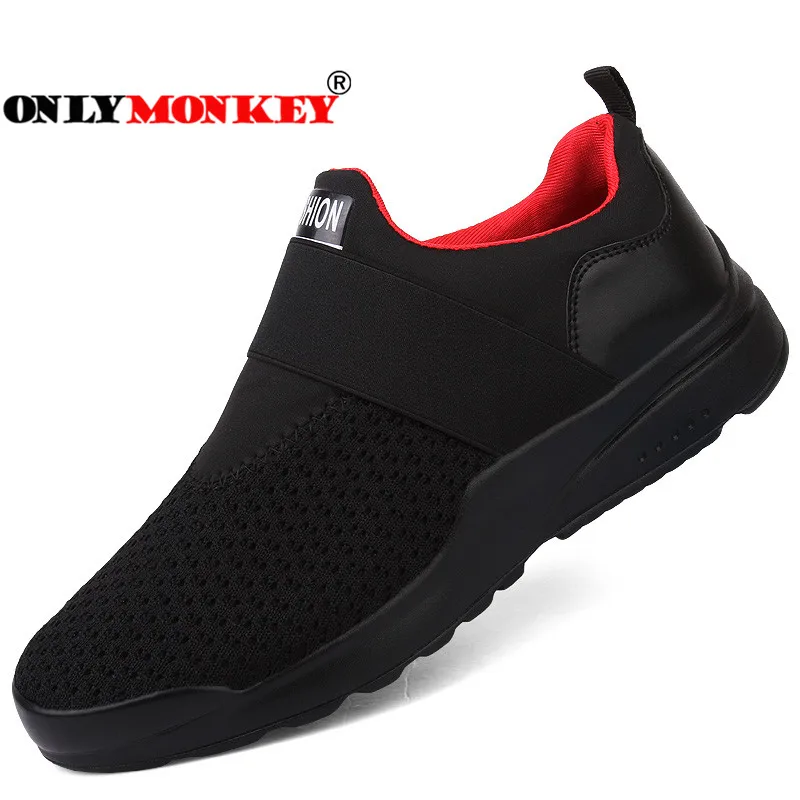 

ONLYMONKEY Large Size 39-46 Men Mesh Breathable Running Shoes Sneakers Light Weight Running Shoe Men High Quality Men Sport Shoe
