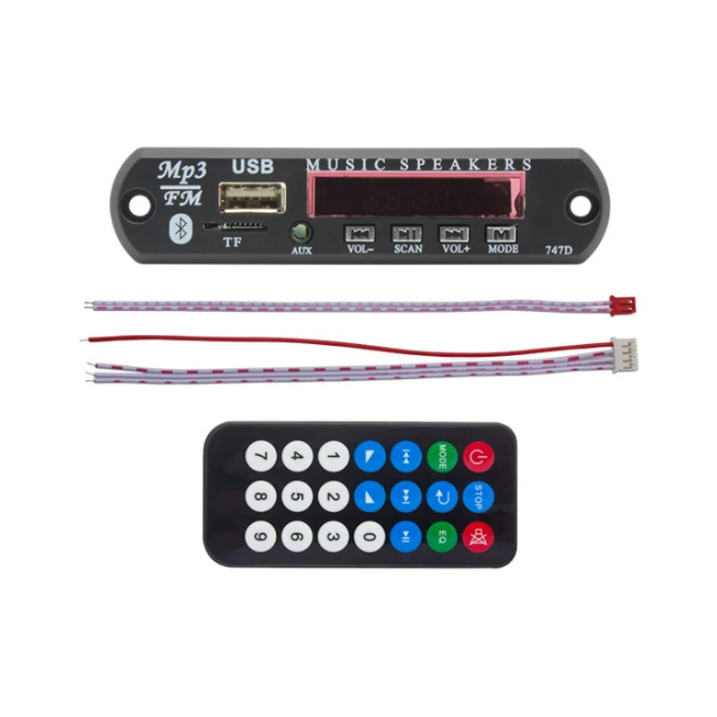 

Wireless Bluetooth DC 12V Car Vehicles MP3 WMA Decoder Board Audio Module USB FM TF Radio For Car MP3 Accessories