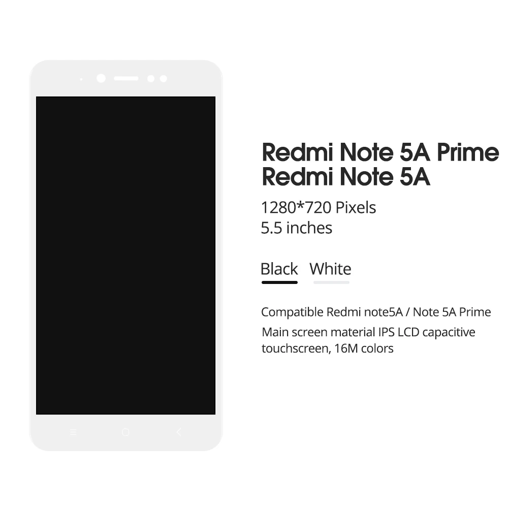 5," дисплей для Xiaomi Redmi Примечание 5A сенсорный ЖК-экран с рамкой для Xiaomi Redmi Примечание 5A Prime Y1/Y1 Lite