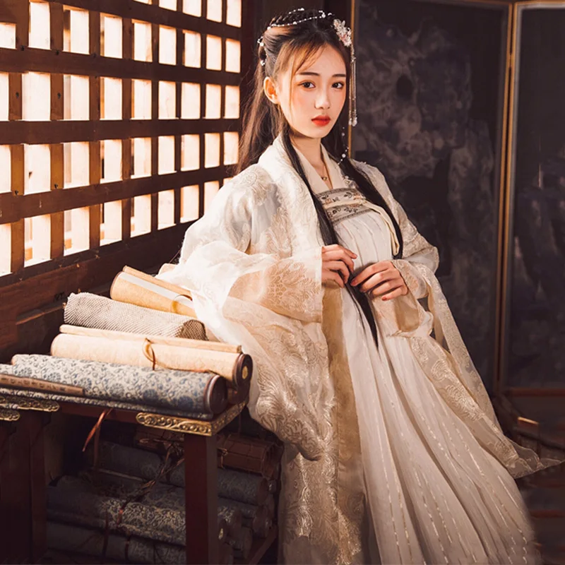 Костюм для китайских танцев красный Hanfu для женщин Традиционная сценическая одежда народное платье одежда для восточных выступлений