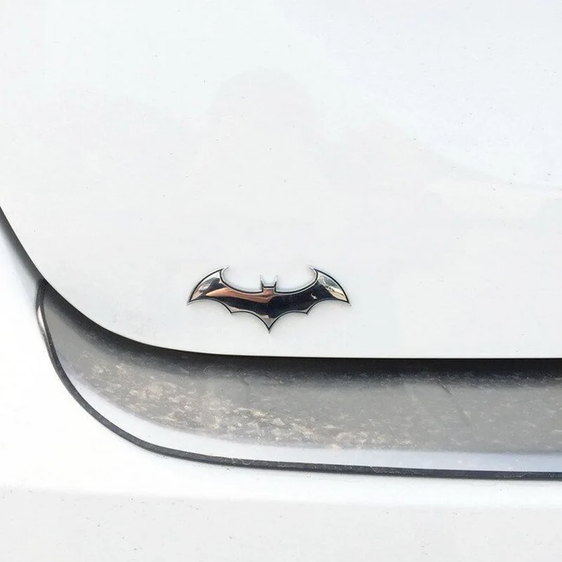 3D Metall Bat Auto Auto Logo Cartoon Aufkleber Metall Abzeichen Emblem  Schwanz Aufkleber Motorrad Auto Styling Dekoration Zubehör - AliExpress