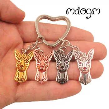 

2019 Miniature Pinscher Dog Animal Cute Gold Silver Plated Keychain For Bag Car Women Men Girls Boys Love Jewelry K178